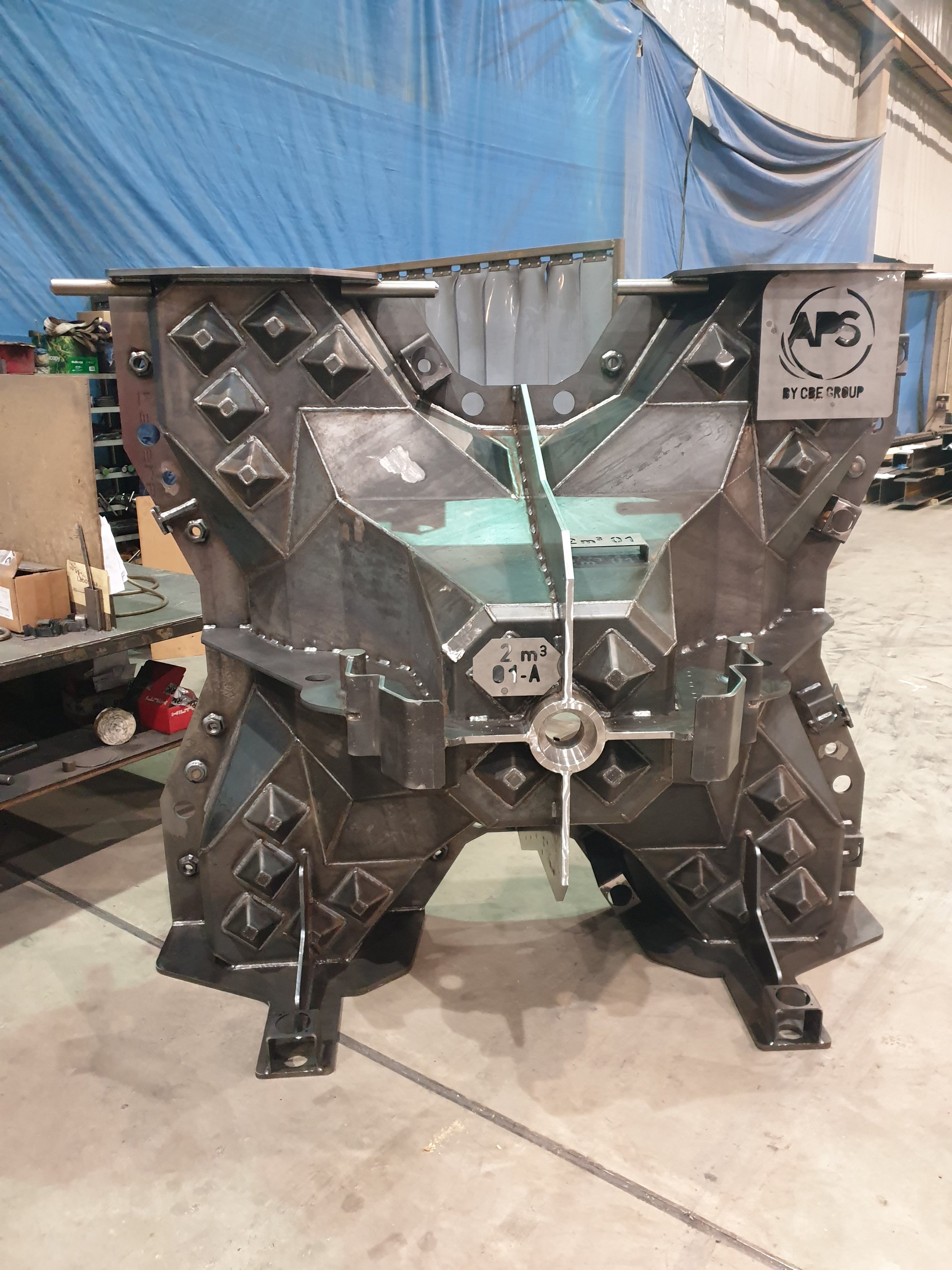 Finished steel installation